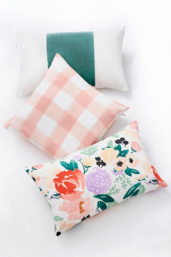 Caitlin Wilson Blush Buffalo Check Pillow Anthropologie