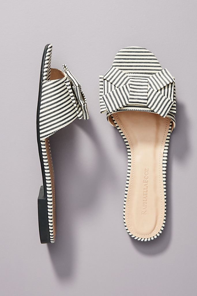 Raphaella Booz Striped Slide Sandals | Anthropologie