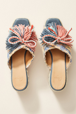 pom pom platform sandals