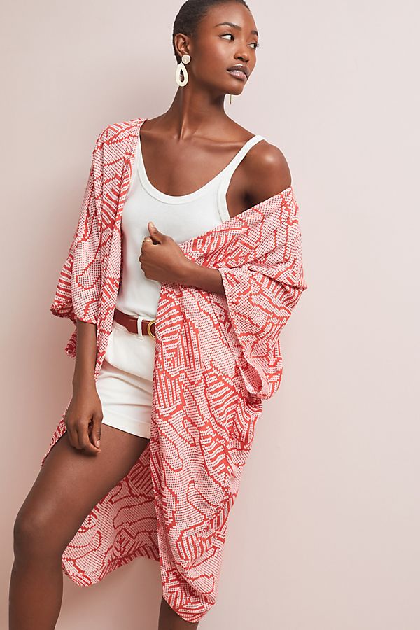 Slide View: 1: Gillian Printed Kimono