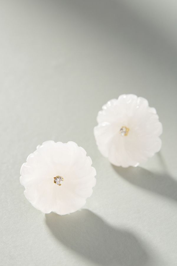 Gemstone Bloom Post Earrings | Anthropologie