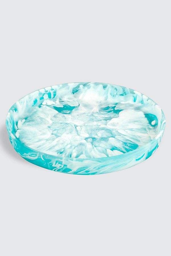 Slide View: 1: Nashi Home Resin Flat Bowl