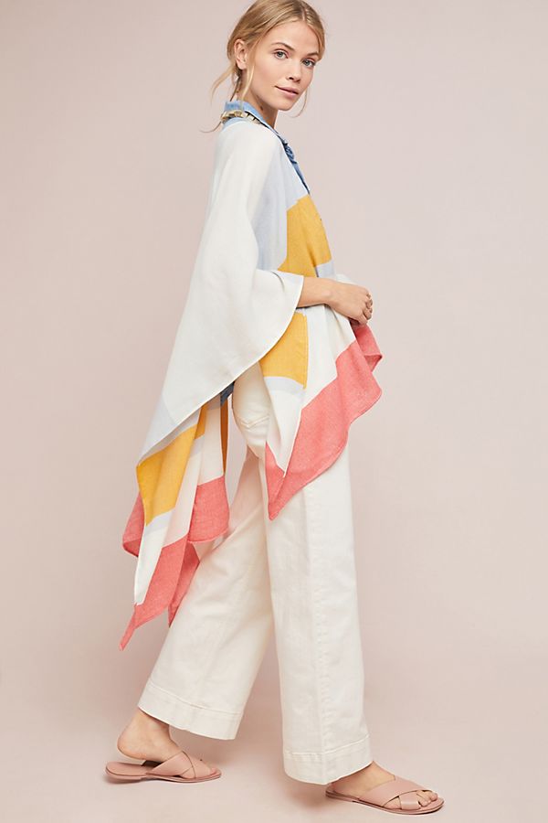 Slide View: 1: Faded Stripe Kimono