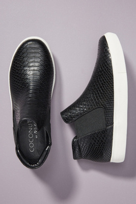 matisse harlan embossed leather sneakers