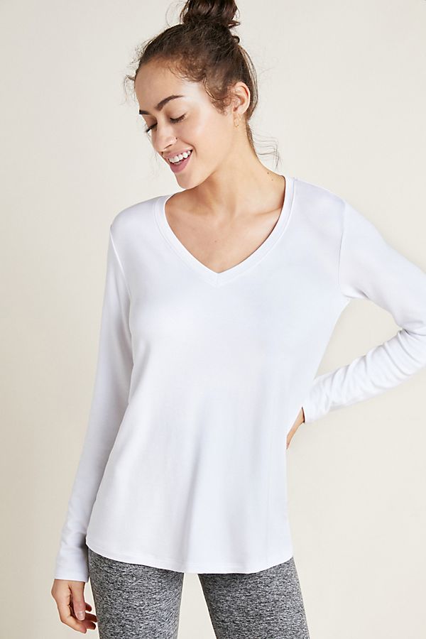 Slide View: 1: Beyond Yoga Lace-Back Pullover