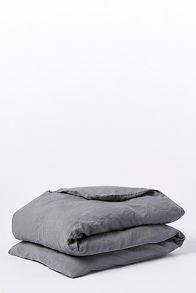 Slide View: 1: Coyuchi Organic Linen Chambray Duvet Cover