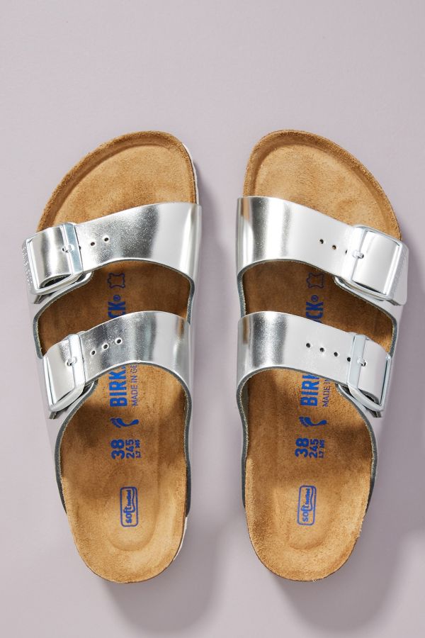 Birkenstock Metallic Arizona Sandals | Anthropologie