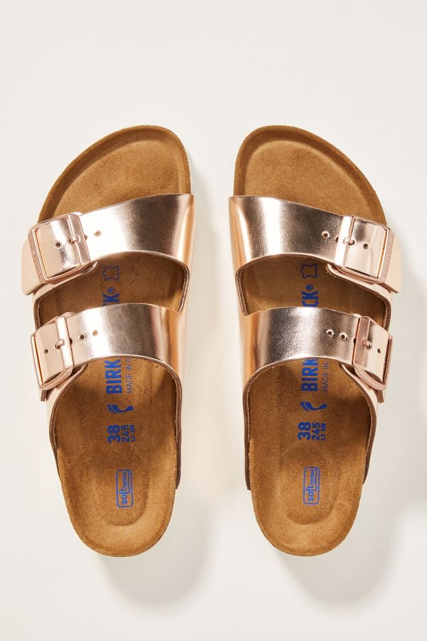 Birkenstock Metallic Arizona Sandals | Anthropologie