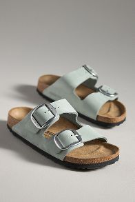 Slide View: 2: Birkenstock Arizona Big Buckle Nubuck Sandals