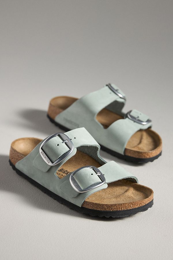 Slide View: 2: Birkenstock Arizona Big Buckle Nubuck Sandals