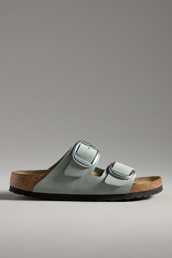 Slide View: 1: Birkenstock Arizona Big Buckle Nubuck Sandals