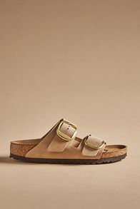 Slide View: 2: Birkenstock Arizona Big Buckle Nubuck Sandals