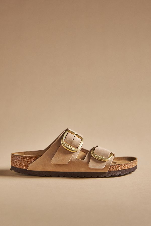 Slide View: 2: Birkenstock Arizona Big Buckle Nubuck Sandals