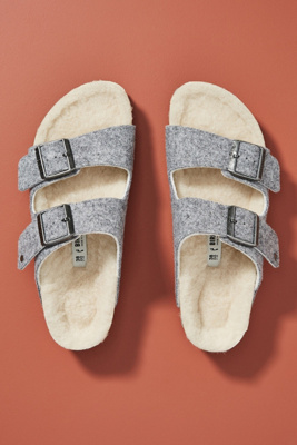 birkenstock fleece lined clogs