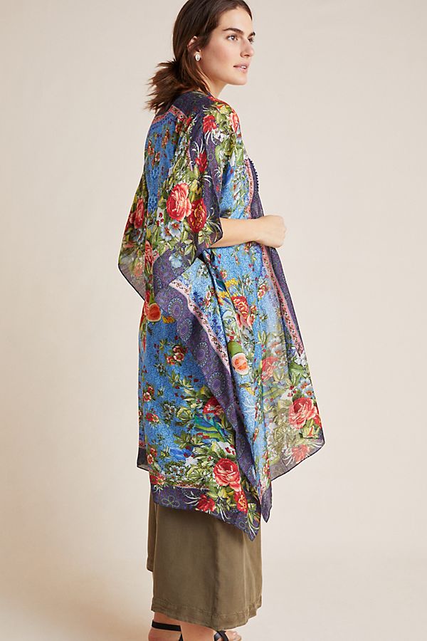 Slide View: 1: Baroque Blooms Kimono