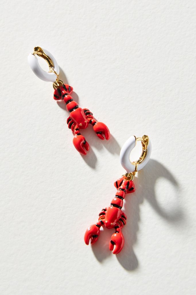 BaubleBar Lobster Drop Earrings Anthropologie