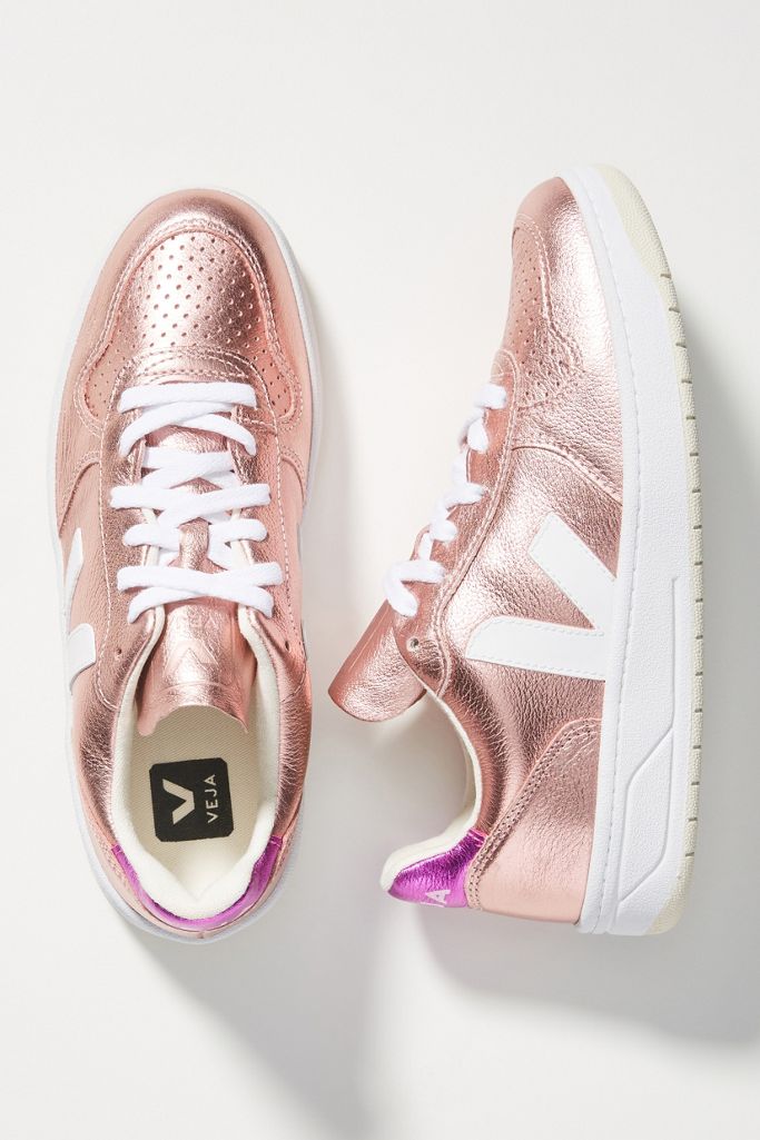 Veja V-10 Metallic Sneakers | Anthropologie