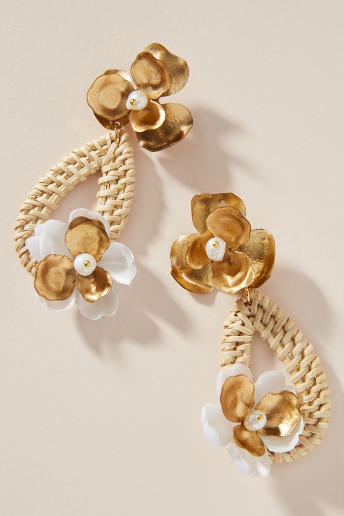 Nicola Bathie Jewelry Wicker Drop Earrings Anthropologie