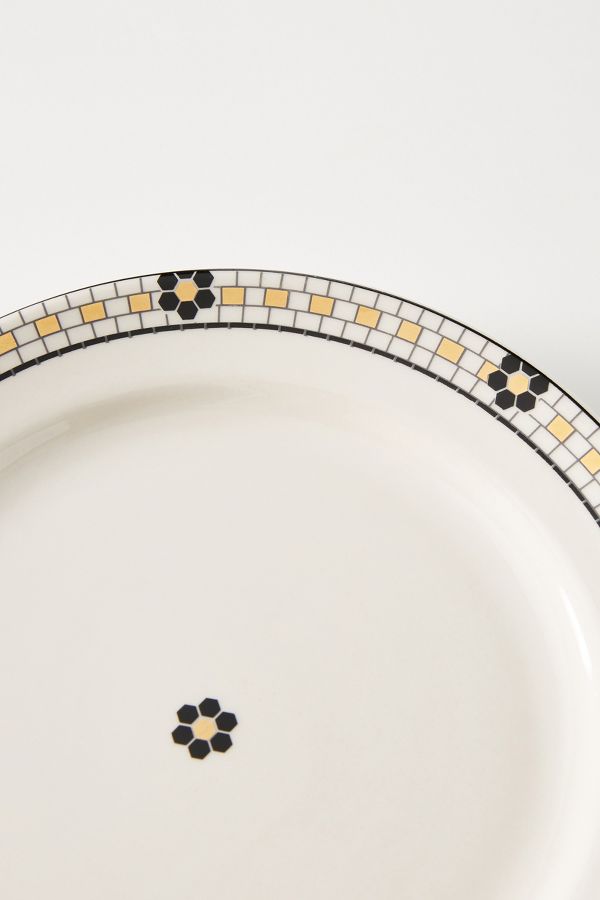 Slide View: 3: The Bistro Tile Stoneware Side Plates, Set of 4