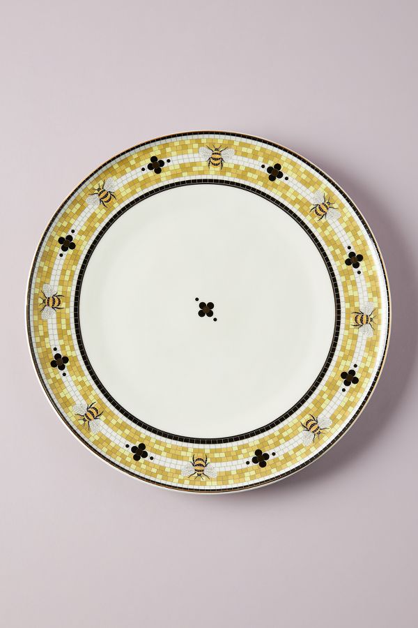 Slide View: 2: The Bistro Tile Stoneware Dinner Plate: Garden Edition