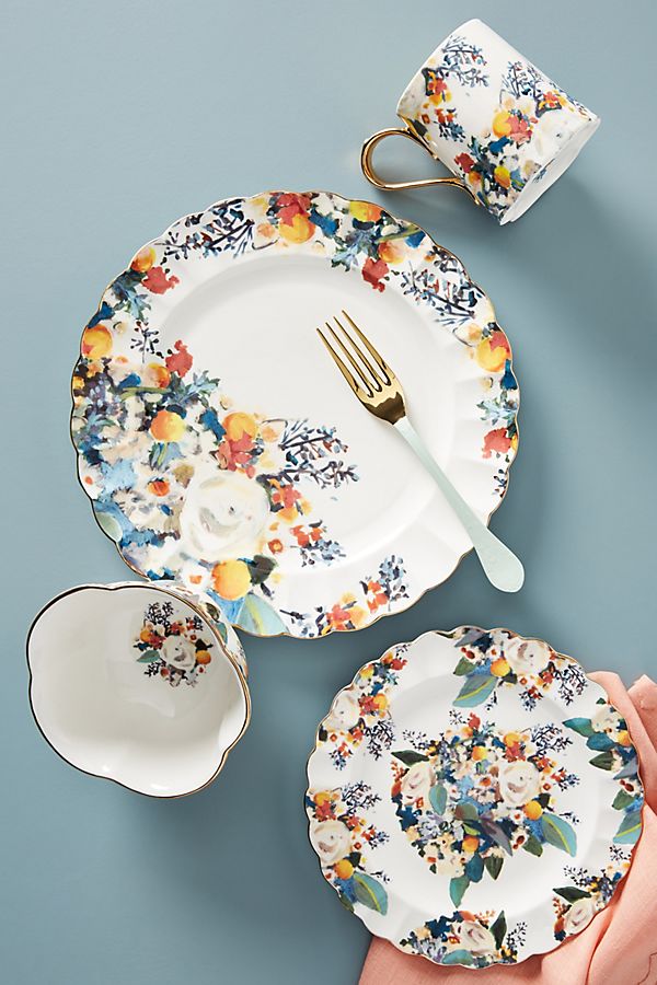 Slide View: 2: Botanica Dinner Plates, Set of 4