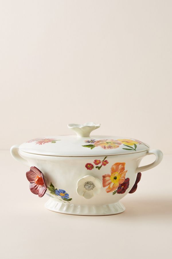 Nathalie Lete Titania Lidded Serving Bowl Anthropologie Uk