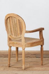 Slide View: 3: Palladio Oval Back Reclaimed Teak Armchair