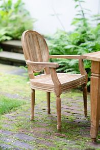 Slide View: 1: Palladio Oval Back Reclaimed Teak Armchair