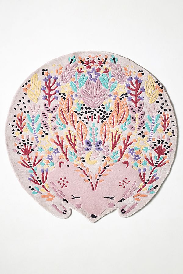 Slide View: 1: Paper & Cloth Hedgehog Kids Rug
