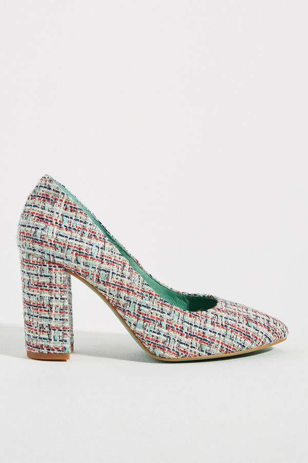 LAB Tweed Heels Anthropologie