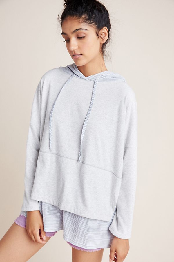 Slide View: 1: Tessa Woven Hoodie