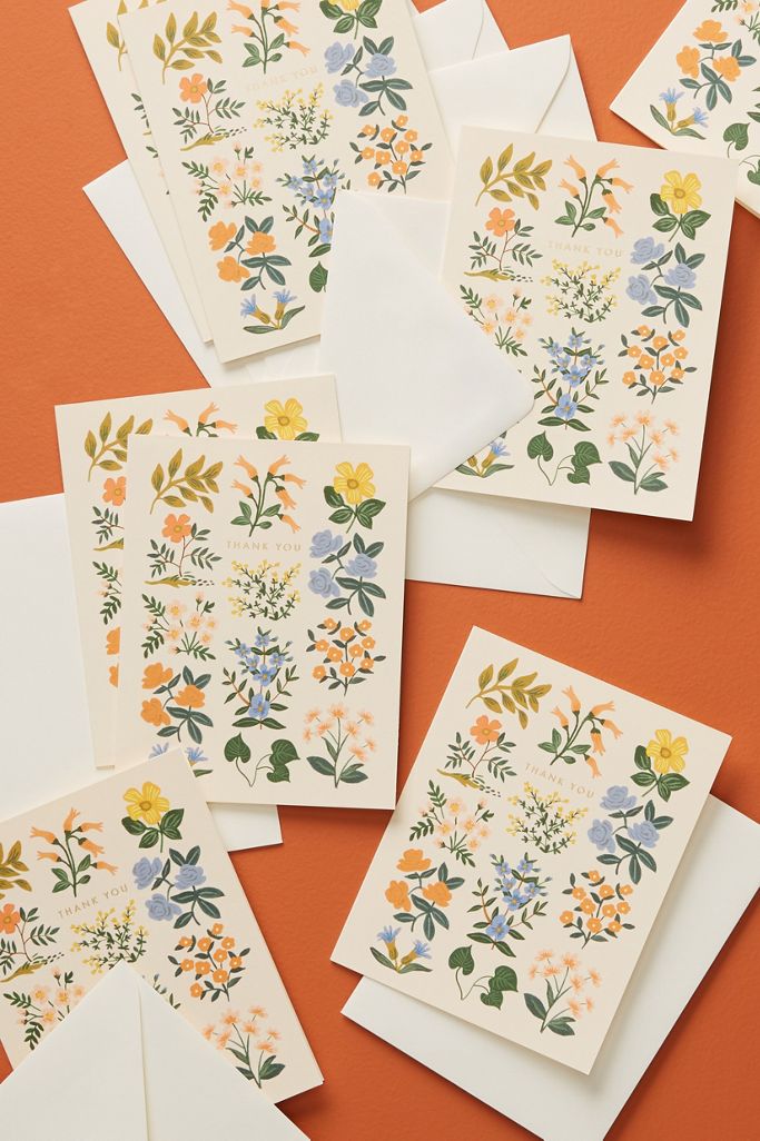Rifle Paper Co. Wildwood Thank You Cards, Set of 8 Anthropologie