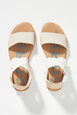 sorel orange strappy sport sandals