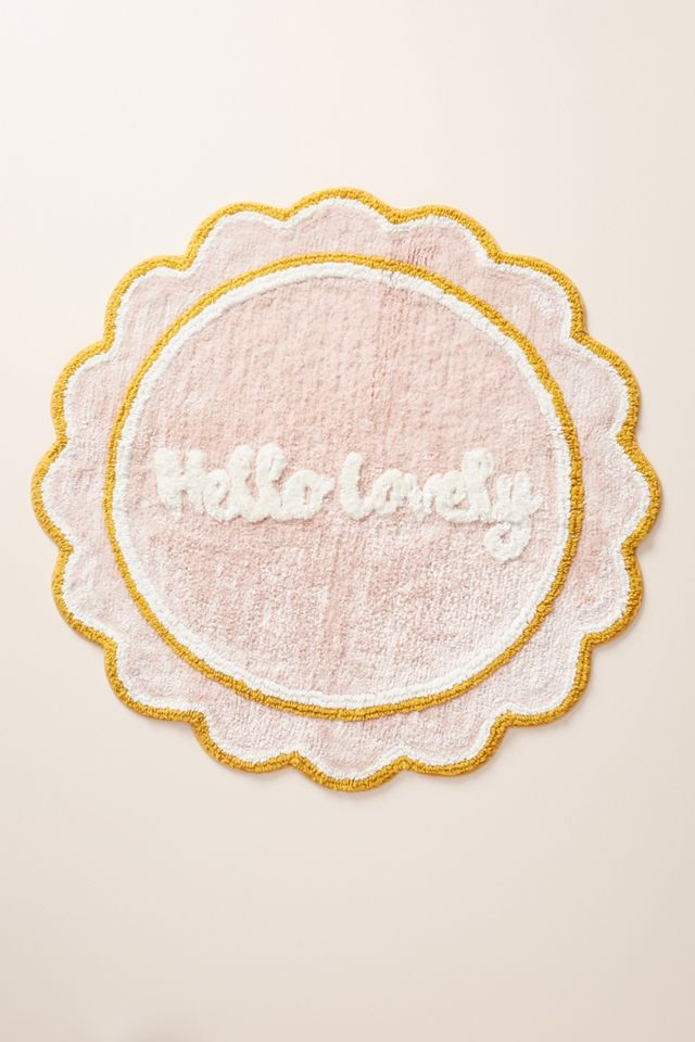 Tapis de bain Hello Lovely Anthropologie French Canada