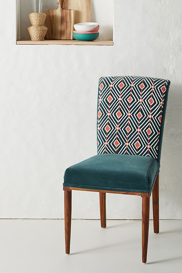 Slide View: 1: Elza Diamond Dining Chair