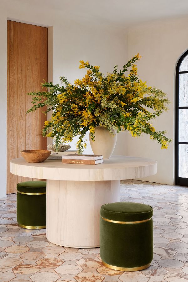 Slide View: 1: Velvet Stasia Stool