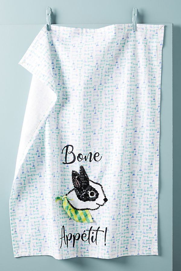 Slide View: 1: Bone Appetit Dish Towel