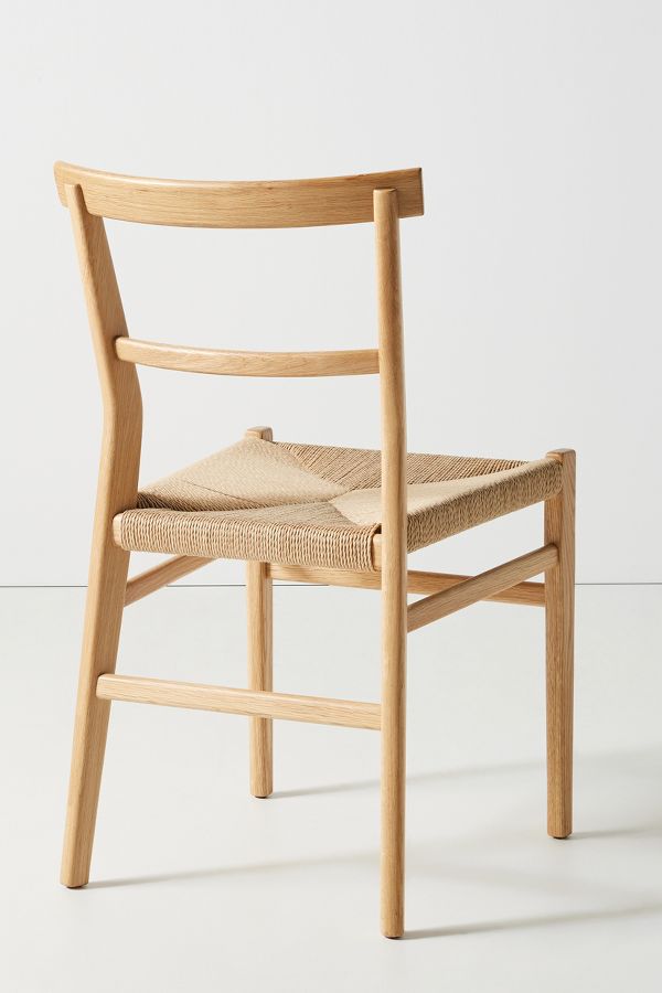 Slide View: 5: Oak Farmhouse Dining Chair