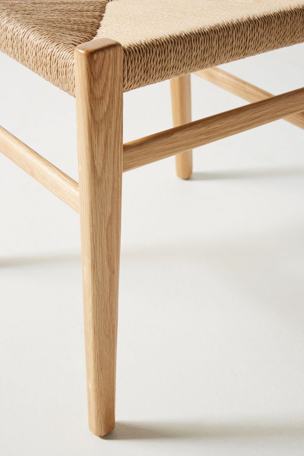 Slide View: 8: Oak Farmhouse Dining Chair