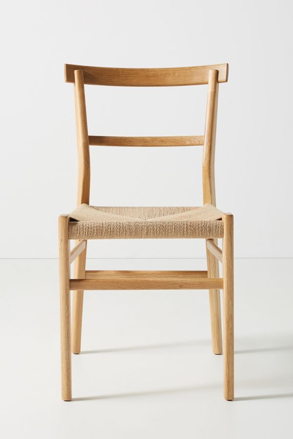 Slide View: 2: Oak Farmhouse Dining Chair