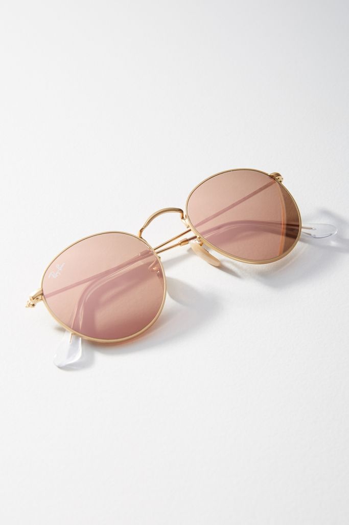 Ray Ban Pink Round Sunglasses Anthropologie 