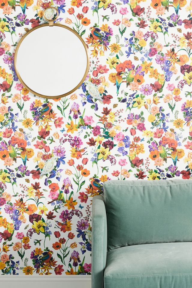 Nathalie Lete Les Fleurs Wallpaper Anthropologie