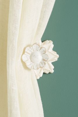 White Curtain Rods Tiebacks Hardware Anthropologie