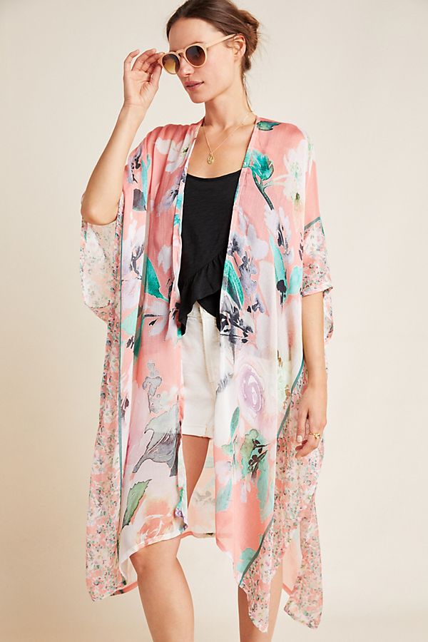 Slide View: 1: Calliope Floral Kimono