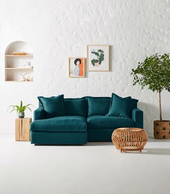 Katina Petite Chaise Sectional | Anthropologie