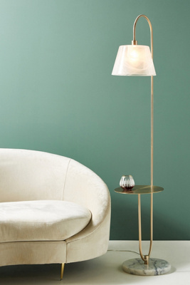 floor lamp with table