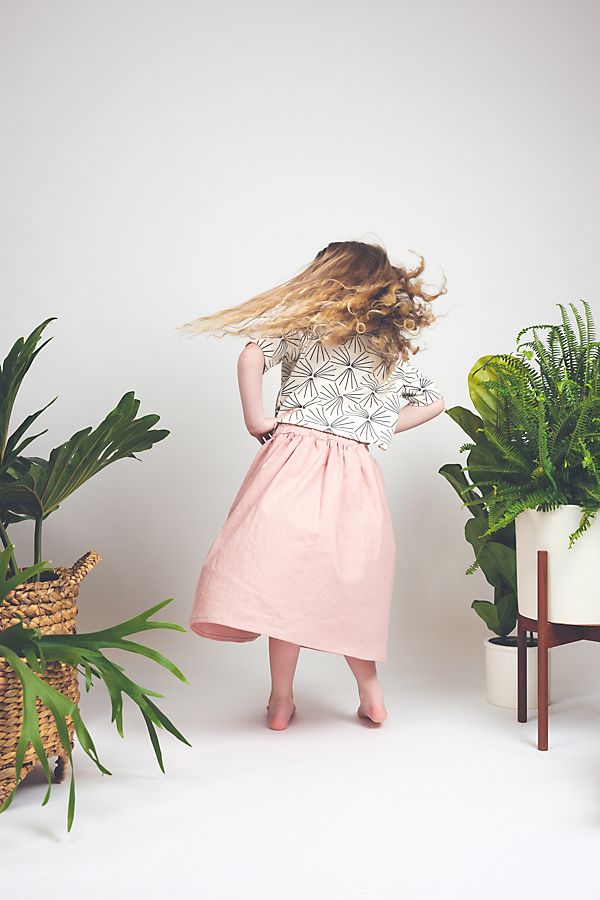 Slide View: 3: Lola & Stella Midi Skirt