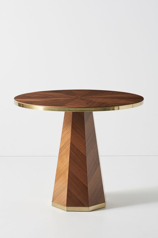 Slide View: 5: Quillen Marquetry Round Bistro Table