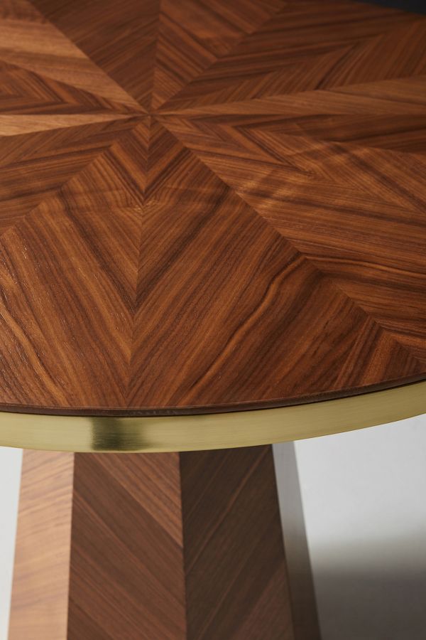 Slide View: 6: Quillen Marquetry Round Bistro Table