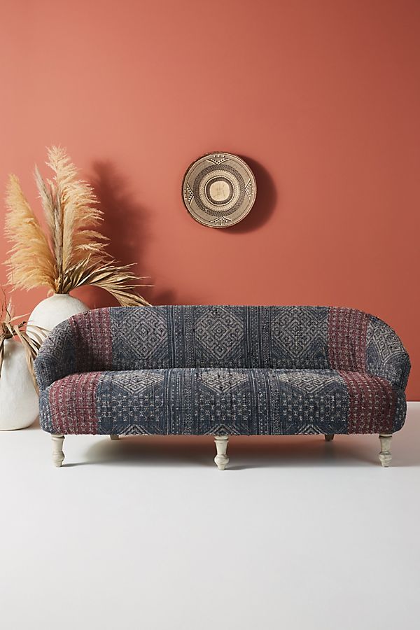 Slide View: 1: Rug-Printed Sofa